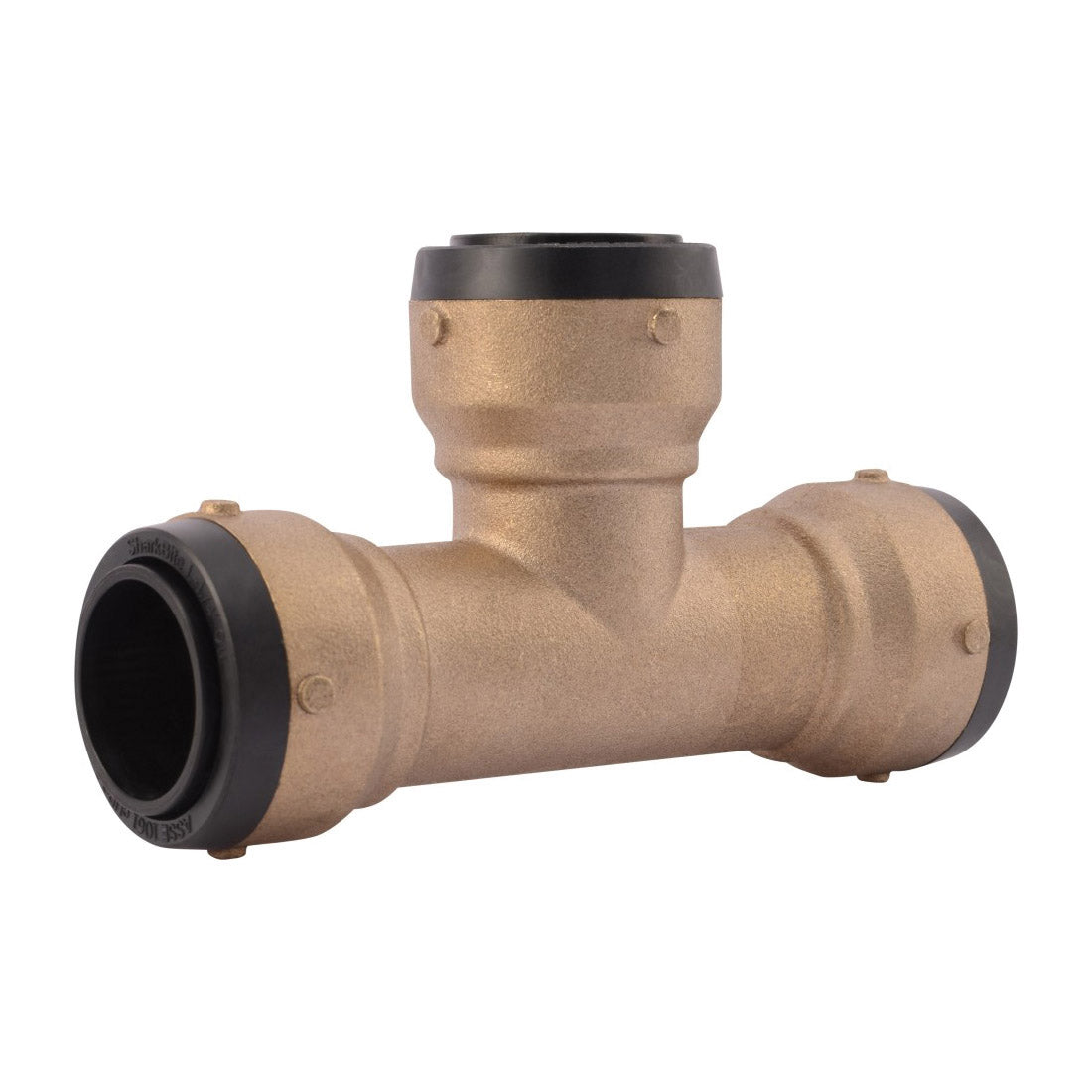 Sharkbite® SB0335 2XL Large Diameter Slip Tee, 1-1/4 in Nominal, Push-Fit End Style, Brass, Import
