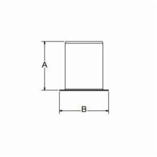 Large Diameter PEX Stiffener - 1-1/4" - Brass