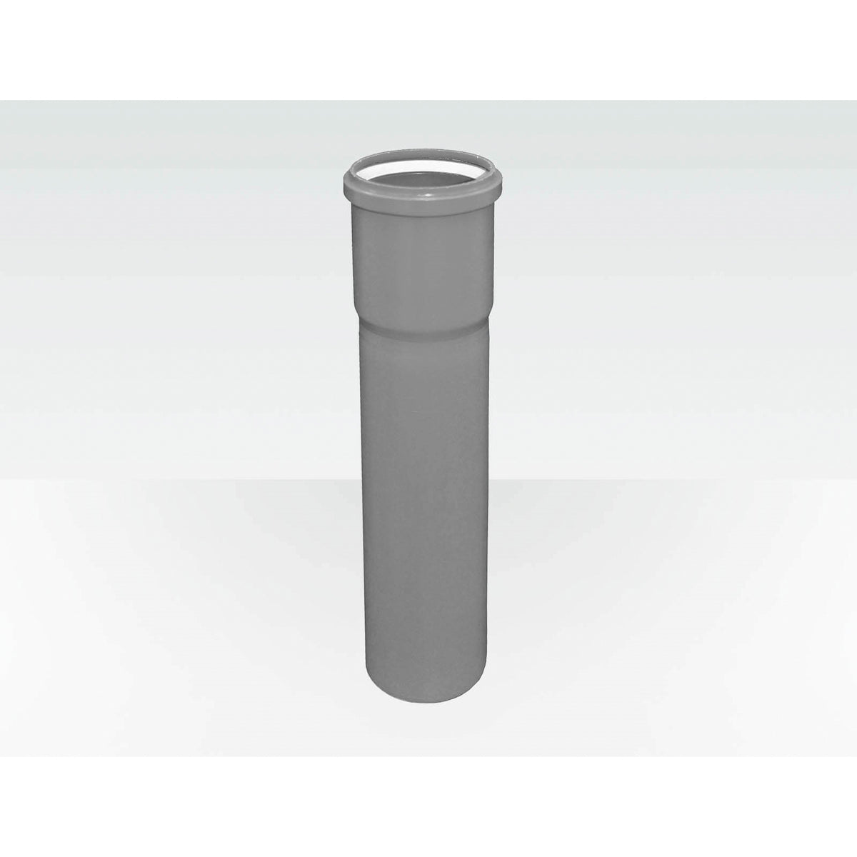 Centrotherm Eco Systems InnoFlue® ISVL043 Single Wall Rigid Vent Length, Polypropylene, 4 in ID x 5.1 in OD Dia x 40.2 in L, Gray, Domestic