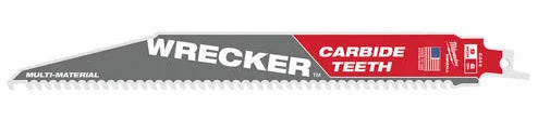 9" 6 TPI WRECKER™ with Carbide Teeth SAWZALL® Blade for Multi-Material (1 PK)