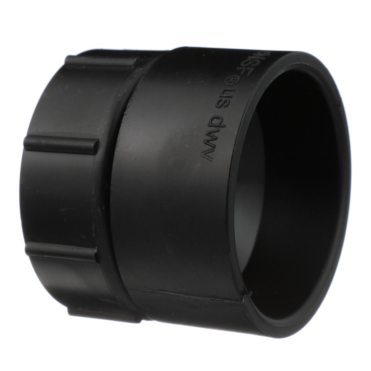 Charlotte ABS 00910 0600 Swivel Tray Plug Adapter With Washer, 1-1/2 in Nominal, Hub x FNPT End Style, SCH 40/STD, ABS