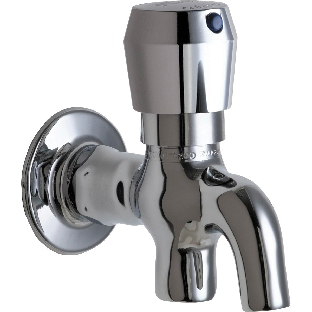 Chicago Faucet® 324-665PSHABCP Glass Filler Faucet, Commercial, 0.2 gpm Flow Rate, Polished Chrome, 1 Handles