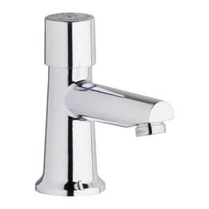 Single Supply Metering Sink Faucet - 4" - Deck Mount