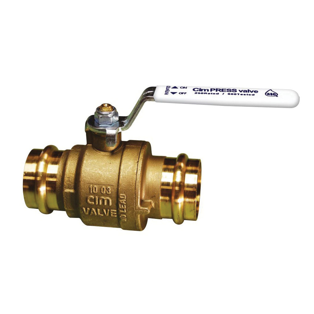 CIM1220NL - 1/2" Ball Valve - Brass - Cimpress