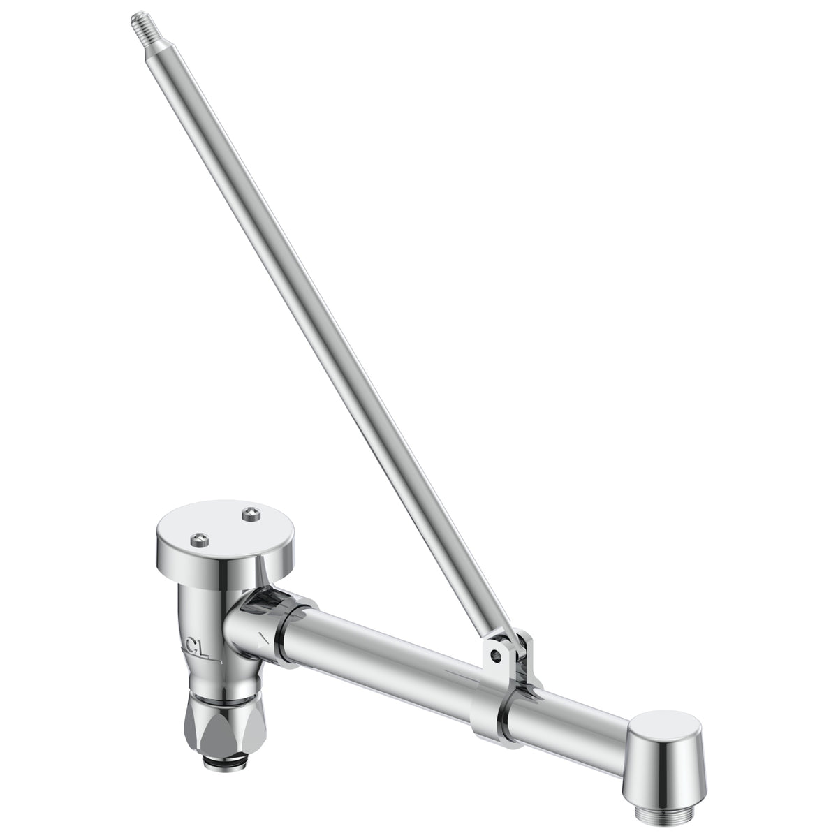 Commercial 060590A Spout With Adjustable Brace Bracket and Without Vacuum Breaker, 8 in, Polished Chrome, Import, Commercial