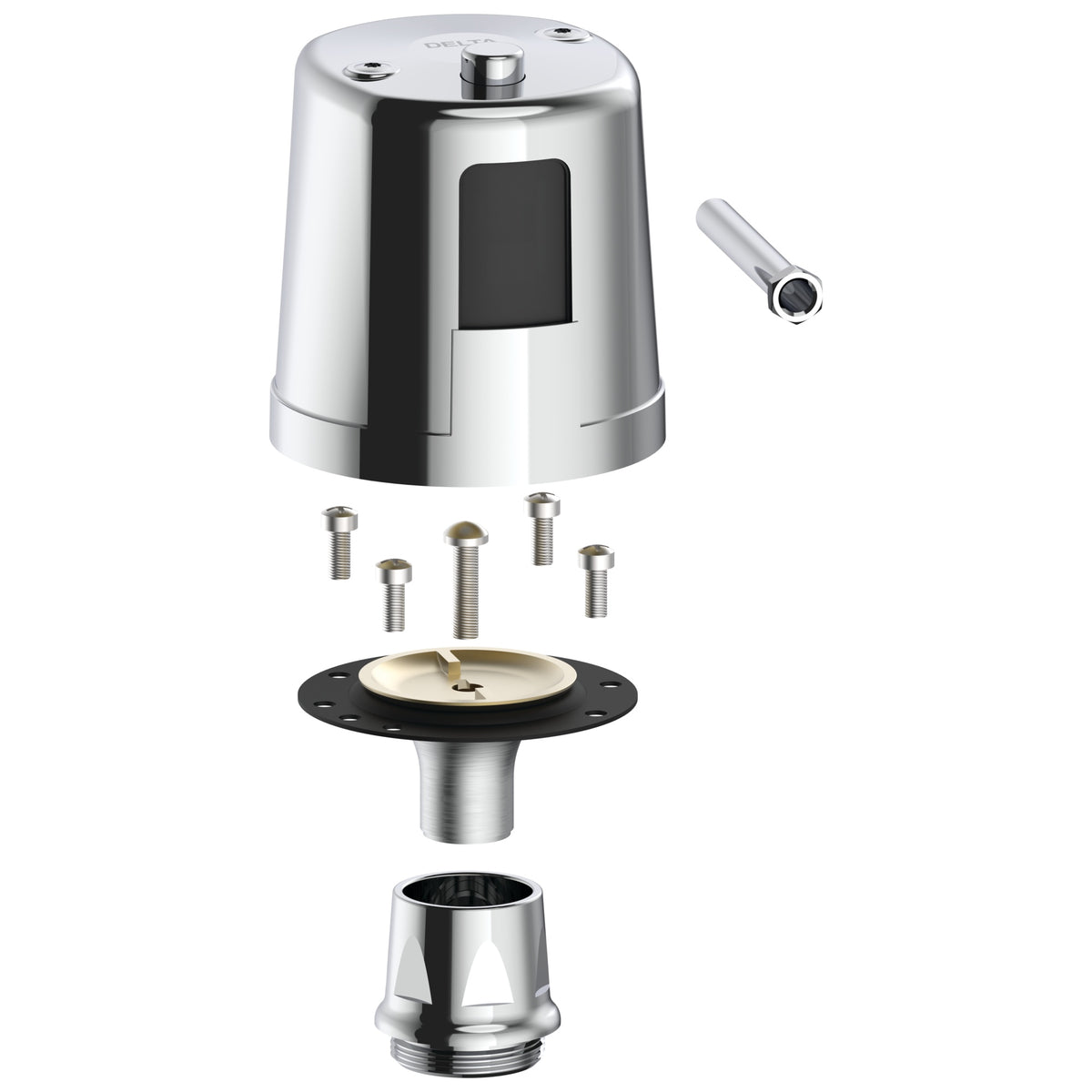 Commercial 061230A Retrofit Kit With S and G, For Use With 2nd to 3rd Generation Hardwired Electronic Flush Valve Water Closet, Polished Chrome, Import