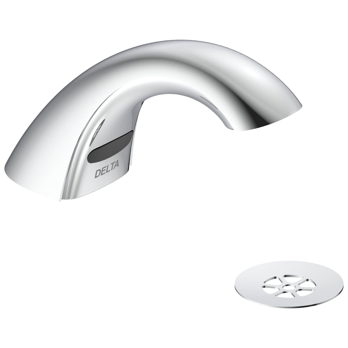 Commercial 590-TFHGMHDF HDF® Battery Lavatory Faucet, 0.5 gpm Flow Rate, 2.375 in H Spout, 1 or 3 Faucet Holes, Chrome