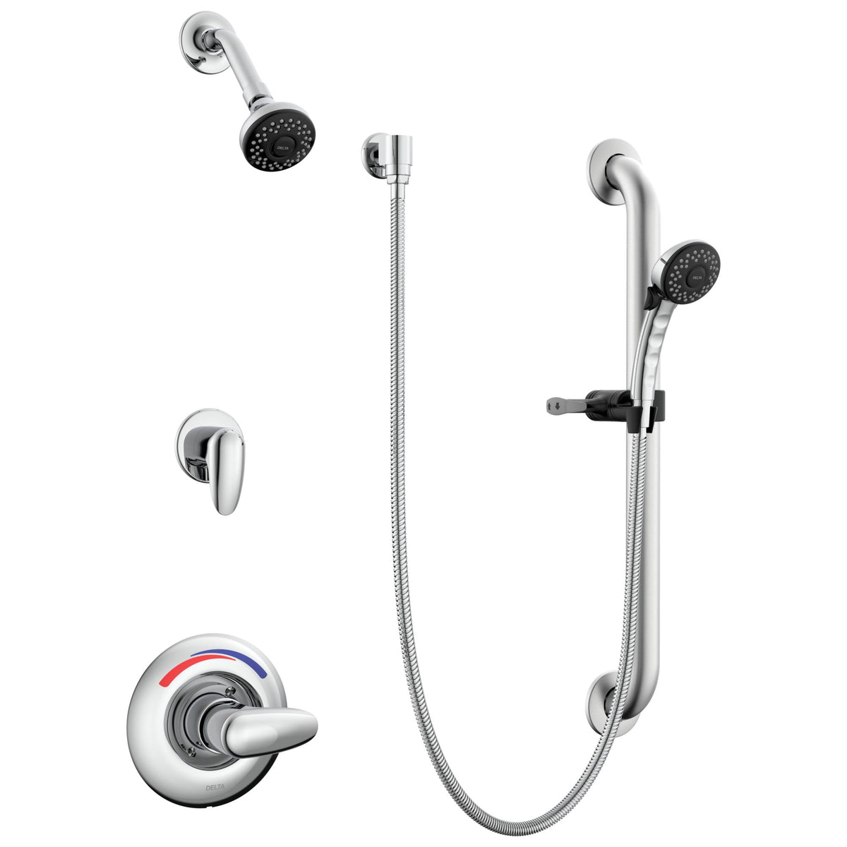 1-Hole Universal Trim - Chrome - 1.5 GPM Valve