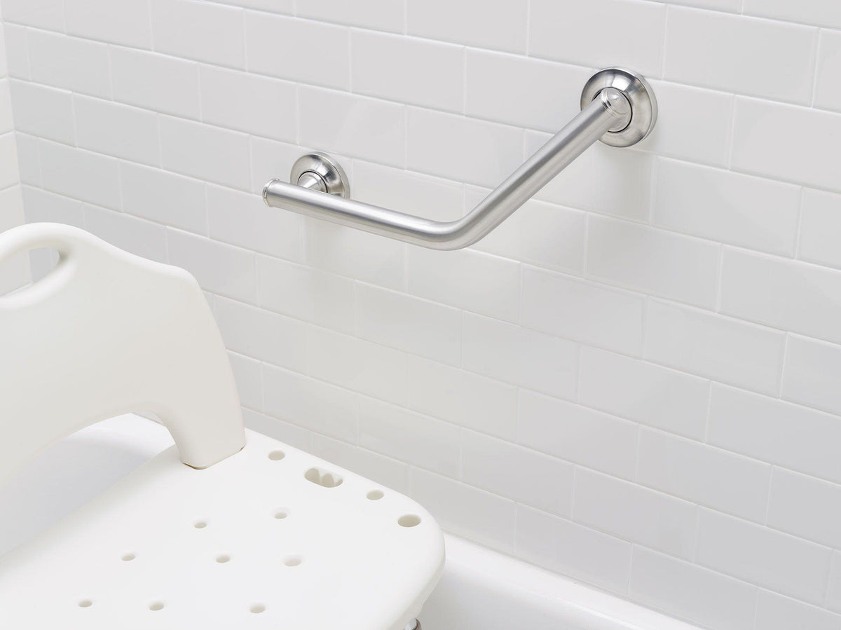 Moen® DN7060 Adjustable Shower Chair, Home Care®, 15 to 21 in H x 22 in W Seat, 300 lb Load, Import
