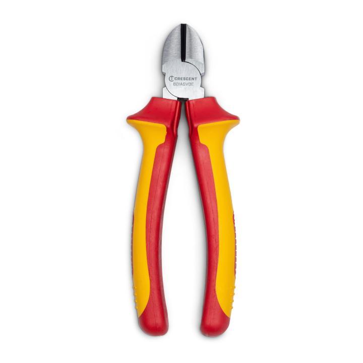 Crescent® 6DIAGVDE Diagonal Cutter Pliers, 0.87 L in Jaw Alloy Steel Jaw Serrated Jaw, 3.65 in OAL