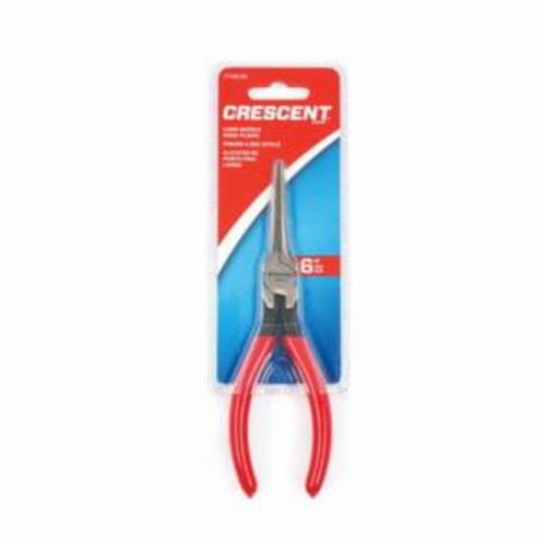 Crescent® 7776CVN Solid Joint Needle Long Nose Plier, 2-1/16 in L x 11/16 in W, Serrated Forged Alloy Steel Jaw, 6-1/2 in OAL