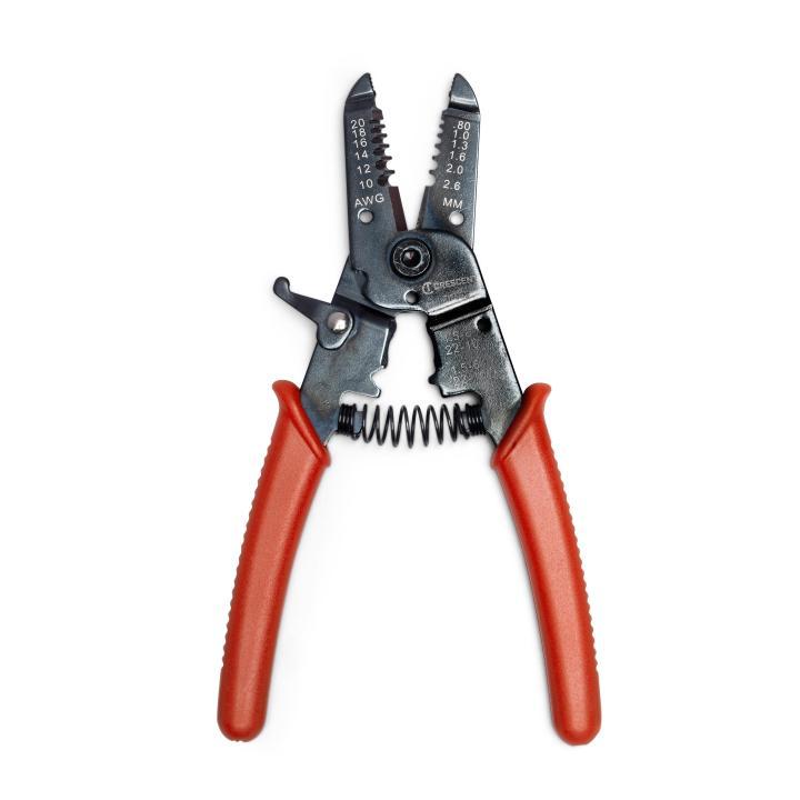 Crescent® 7WSDG Wire Stripper Pliers with Molded Grip, 10 - 20 AWG Cable/Wire