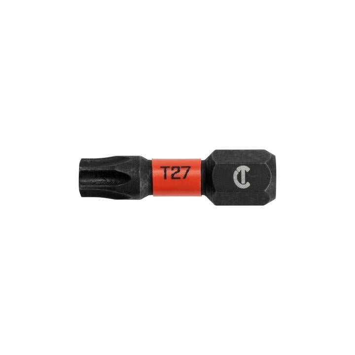 Crescent® CAVB1T27-25 Impact Power Bit, T27 Point, 1 in OAL, Black Oxide, S2 Steel