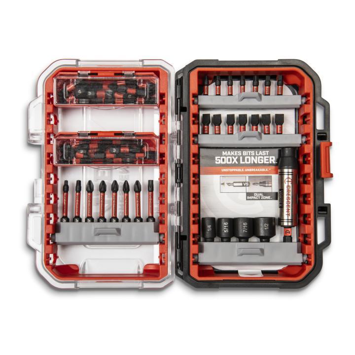 Bit Holder Fastening Set - 55 Pieces - S2 Steel