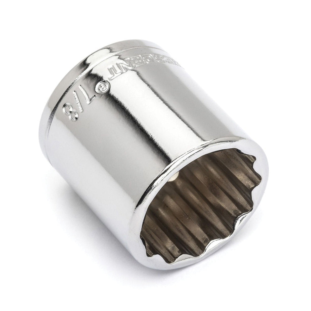 Crescent® CDS33N Socket, Standard Style, 3/8 in Hex Drive, 7/8 in Standard Socket, 12 Points