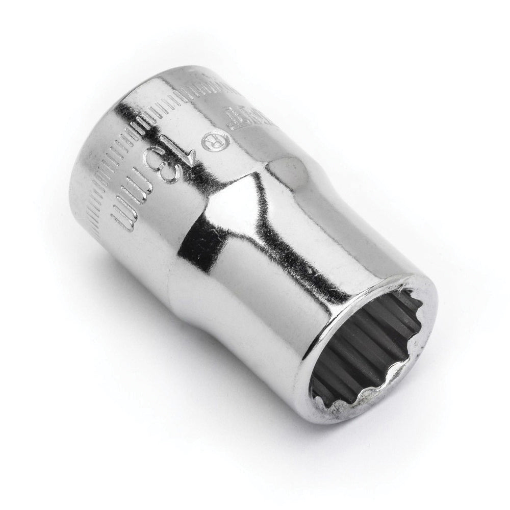 Crescent® CDS73N Socket, Shoulder Style, 1/2 in Hex Drive, 13 mm Standard Socket, 12 Points