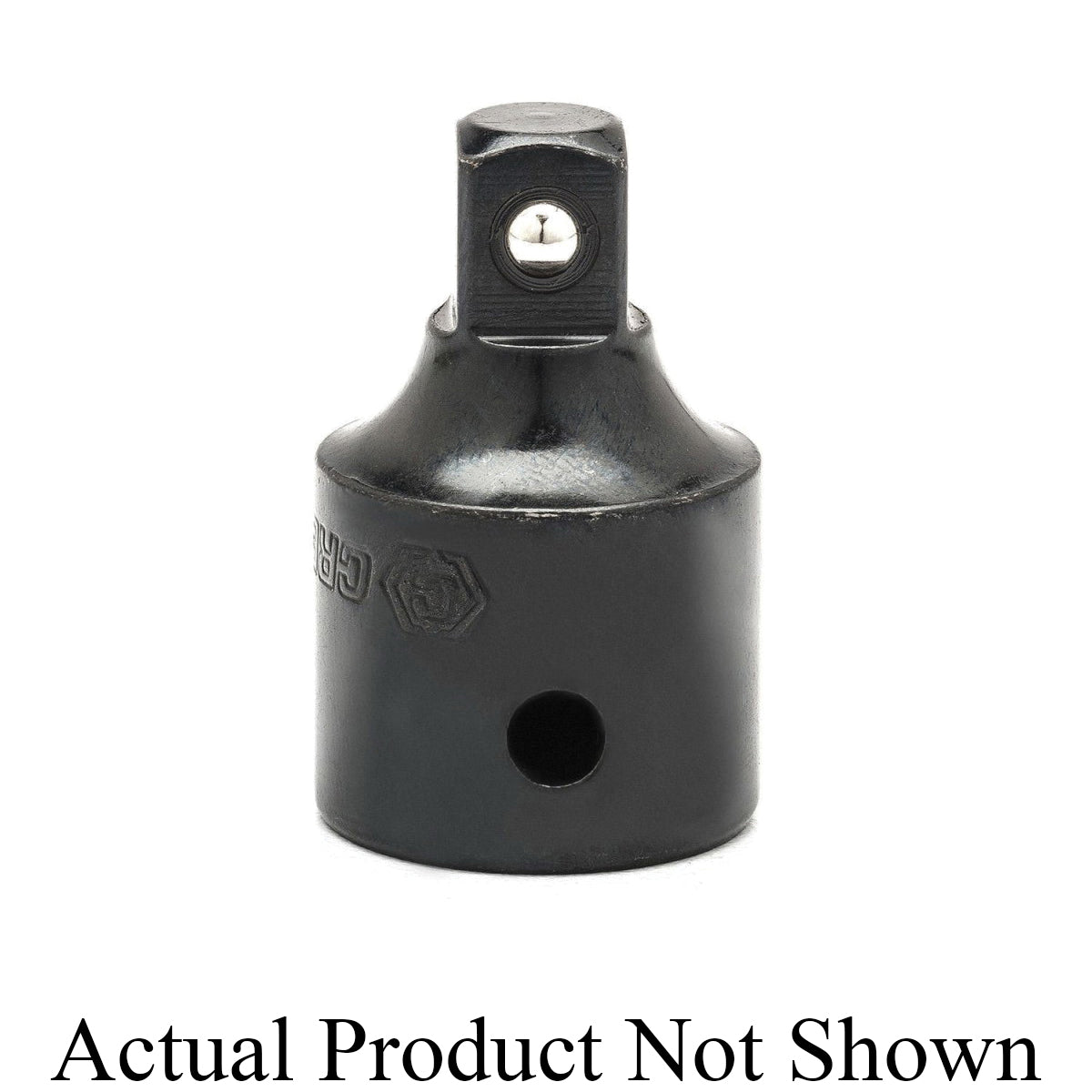 Crescent® CIMSA2N Standard Socket Adapter, Black Phosphate, 3/8 in Male Drive, 1/2 in Female Drive, Female x Male Adapter, ASME B107.33M, Crestoloy® Alloy Steel