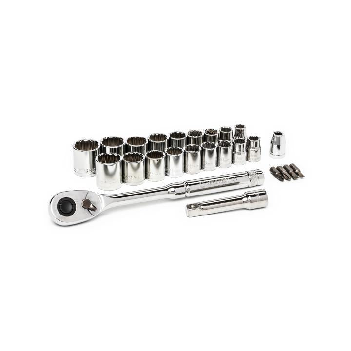 Mechanics Tool Set - 25 Pieces - 5/16 to 13/16"