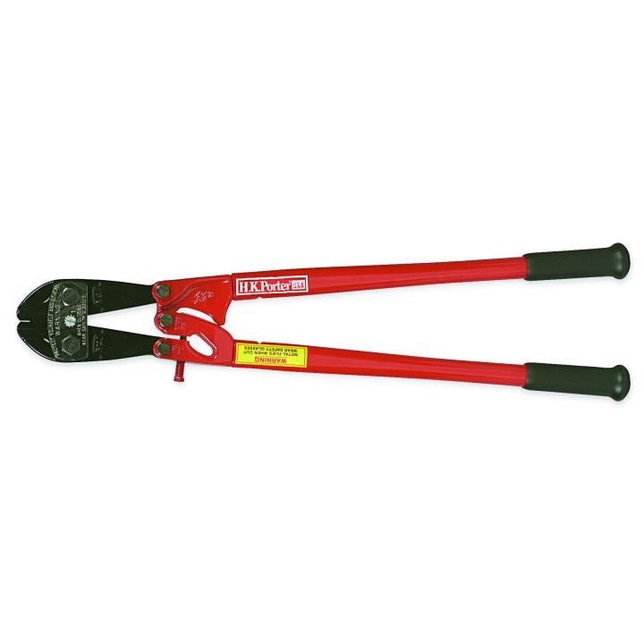 Crescent® 0090MC Industrial Grade Bolt Cutter, 3/8 in Soft/Medium Hard Materials Cutting, 18 in OAL, Center Cut, Drop Forged Alloy Steel Jaw