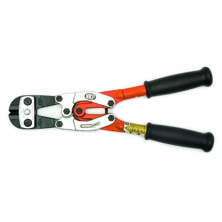 Crescent® PowerPivot™ 1490MCP Bolt Cutter, 5/16 in Soft, 1/4 in Medium, 7/32 in Hard Materials Cutting, 14 in OAL, Center Cut, Steel Jaw