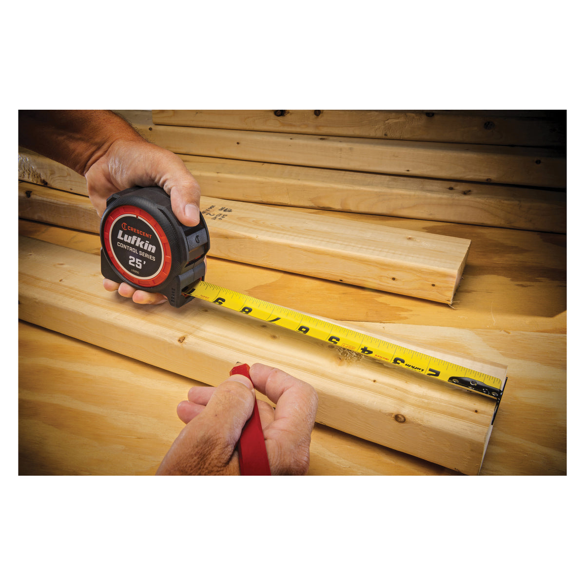 Command Control - 25 ft Yellow Clad Engineers Tape Measure