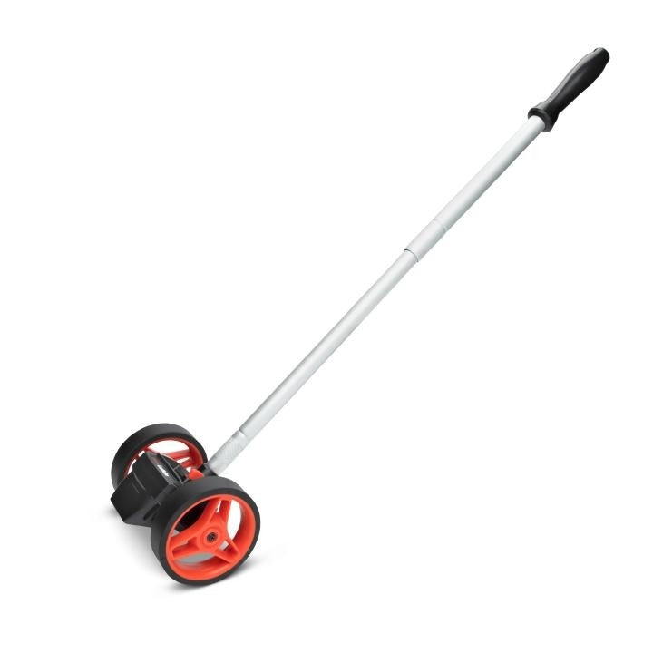 Crescent® PSMW28CL Compact Measuring Wheel, 9999 ft Measuring, 4 in Dia Wheel, 1 ft Wheel Circumference, Telescoping Handle, 20.28 in OAL