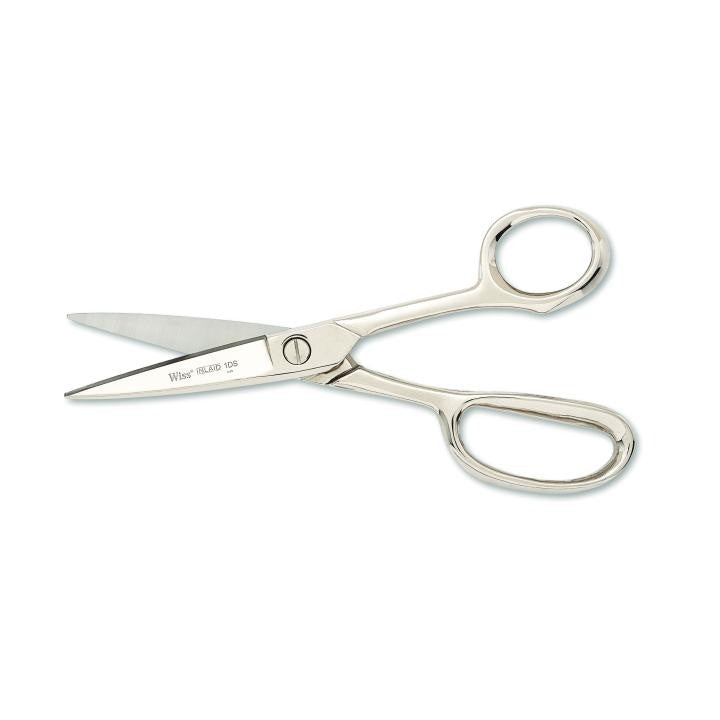 Crescent®Inlaid® 1DSN Industrial Shear, 2-3/4 in L of Cut, 8-1/8 in OAL, Pointed Tip, Knife Edge, High Carbon Steel Blade, Carbon Steel Handle, Right Hand