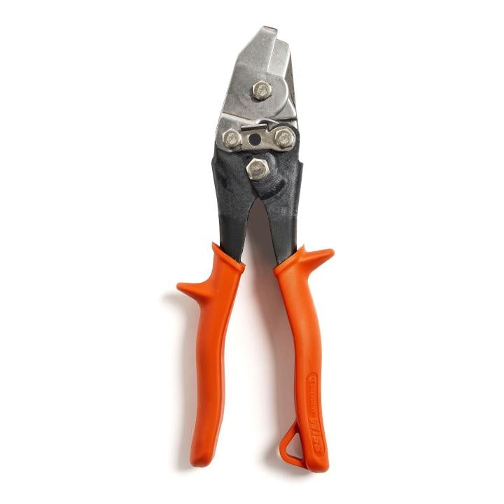 Crescent®WHN1N Hand Notcher, 18 ga Mild Steel Cutting, 13/16 in L Jaw, 30 deg Notch, 8-3/4 in OAL