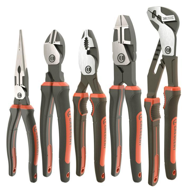 Crescent® Z2SET5CG Pliers Set, 5 Pieces