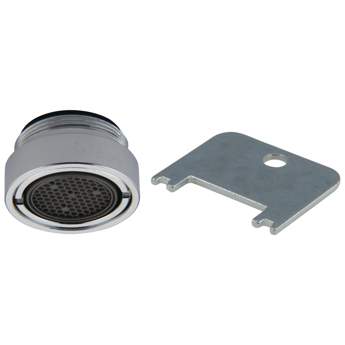 Commercial 060724A Vandal-Resistant Aerator and Key Sub Assembly, For Use With Deck Mount Laboratory Mixing Faucet, 15/16-27 MNPT Thread, 2.2 gpm