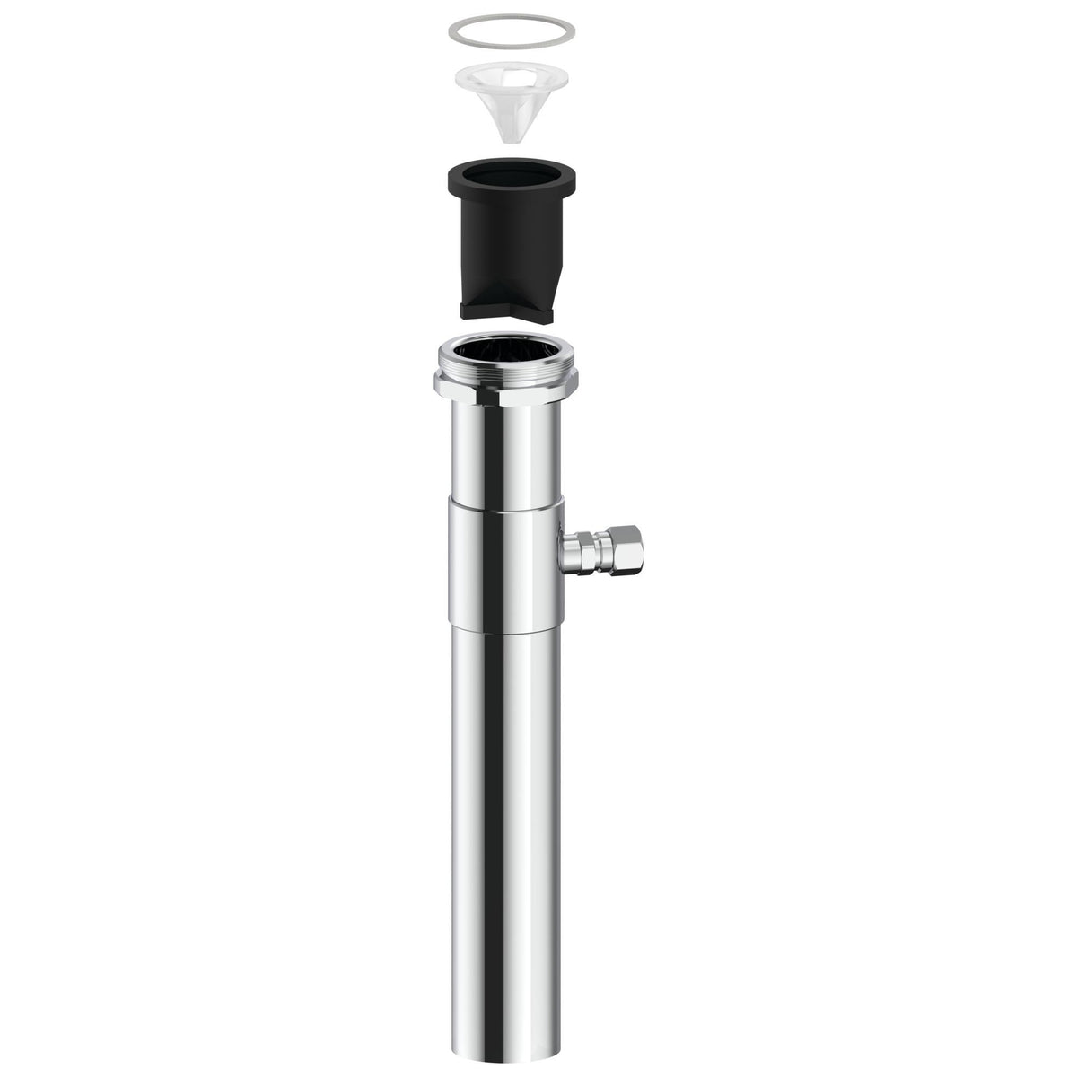 Commercial 060781A Side Outlet Tee Tube Kit, For Use With 81T201 Electronic Exposed Flush Valve, 1-1/2 x 10 in, Brass, Import