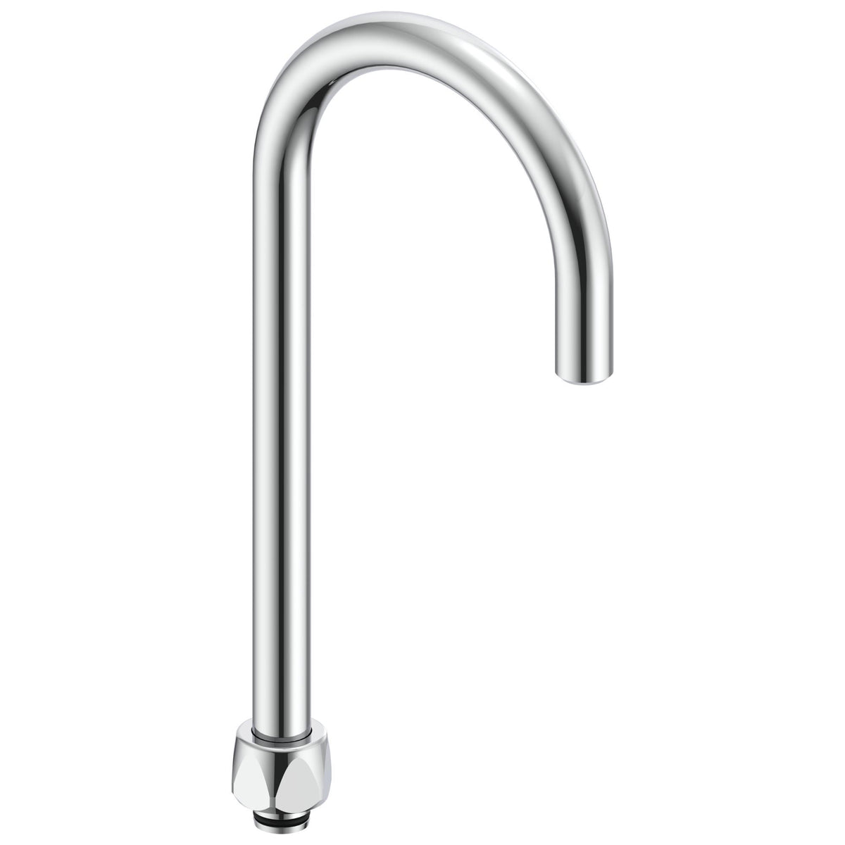 Commercial 060878A Flow Control Gooseneck Spout, Polished Chrome, Import