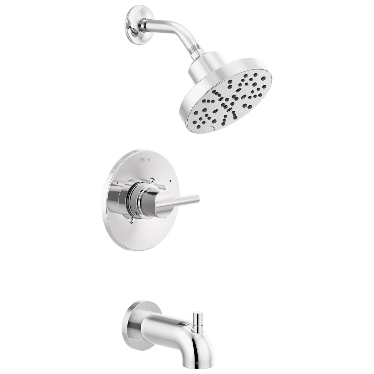 DELTA® 144749 Monitor® 14 Single Handle Tub and Shower Faucet Trim, 1.75 gpm Shower, Chrome