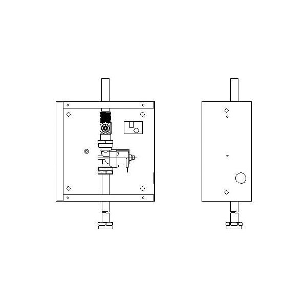 Teck - Valve Rough-in Only - Brass