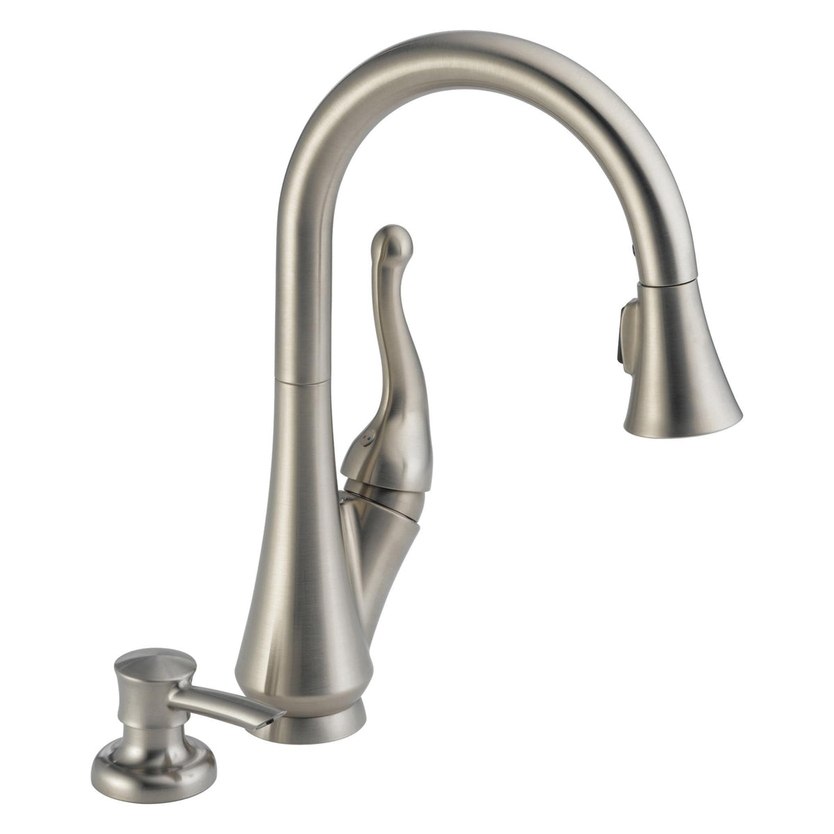 DELTA® 16968-SSSD-DST Talbott™ Kitchen Faucet, 1.8 gpm Flow Rate, Stainless Steel, 1 Handles, 1 Faucet Holes, Function: Traditional, Domestic, Commercial