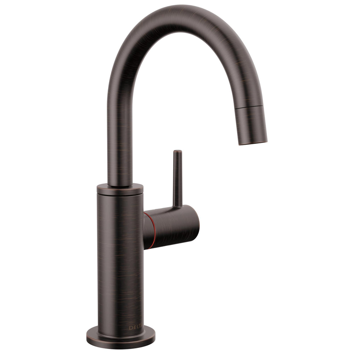 DELTA® 1930LF-H-RB Contemporary Round Instant Hot Water Dispenser, Commercial/Residential, 1.5 gpm Flow Rate, 360 deg Swivel Spout, Venetian Bronze, 1 Handles, Import