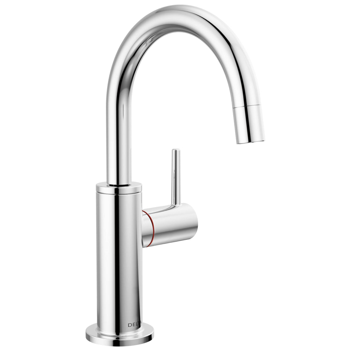 Contemporary Round Instant Hot Water Dispenser - Solid Brass