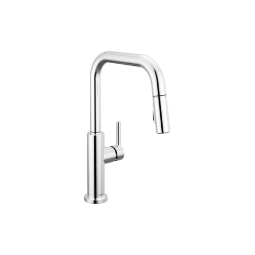 Nicoli - Soft Touch Kitchen Faucet Handle - Chrome - 1.8 GPM