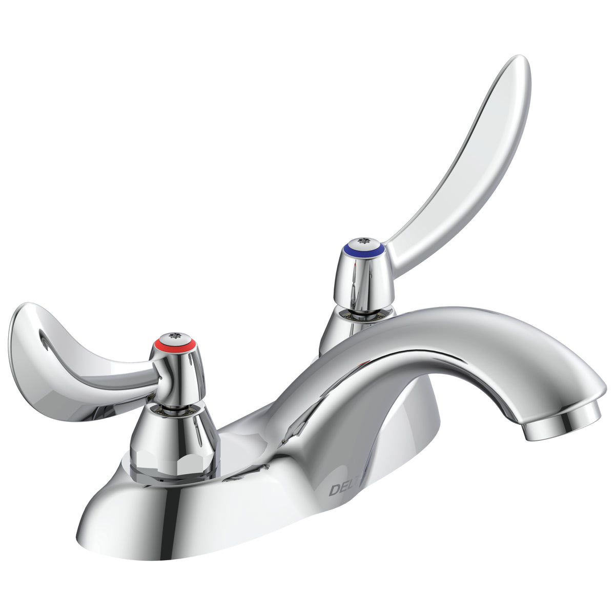 Commercial 21C124 TECK® Heavy Duty Centerset Sink Faucet, Polished Chrome, 2 Handles, 1.5 gpm Flow Rate
