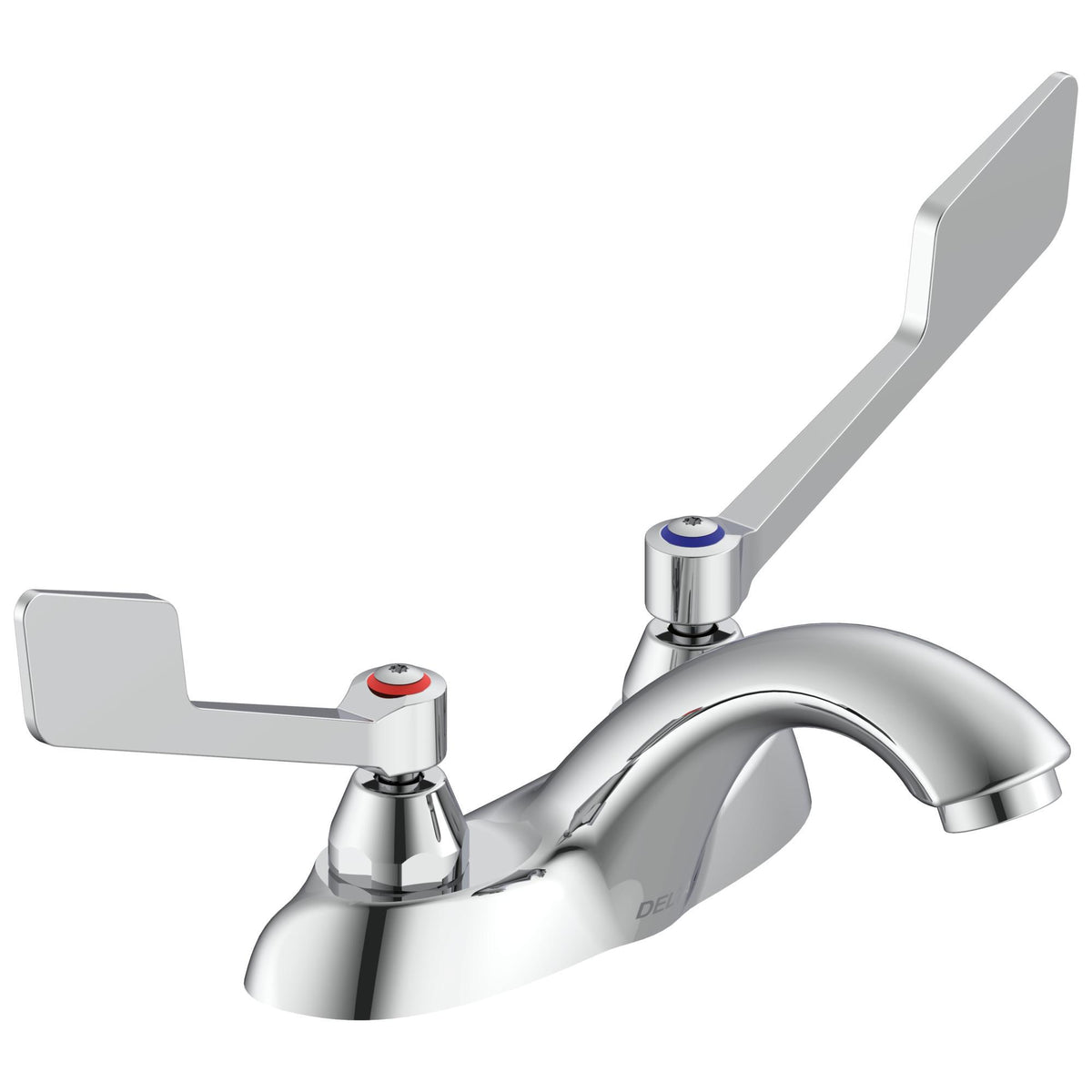 Commercial 21C135 TECK® Heavy Duty Centerset Sink Faucet, Polished Chrome, 2 Handles, 1.5 gpm Flow Rate