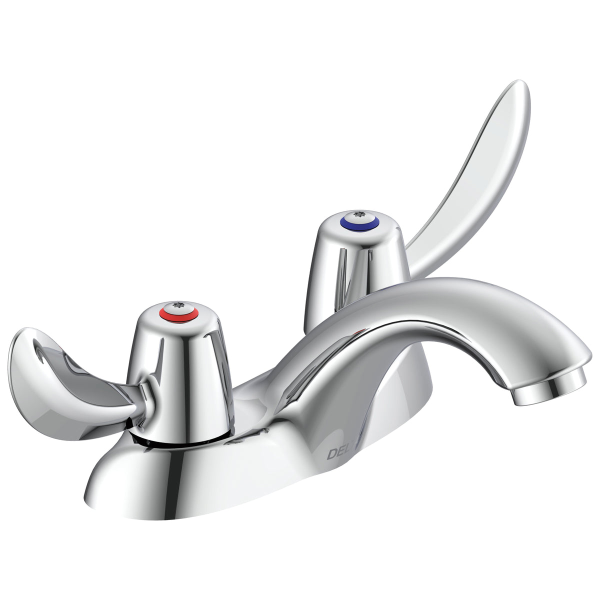 Commercial 21C142 TECK® Heavy Duty Centerset Sink Faucet, Polished Chrome, 2 Handles, 1.5 gpm Flow Rate
