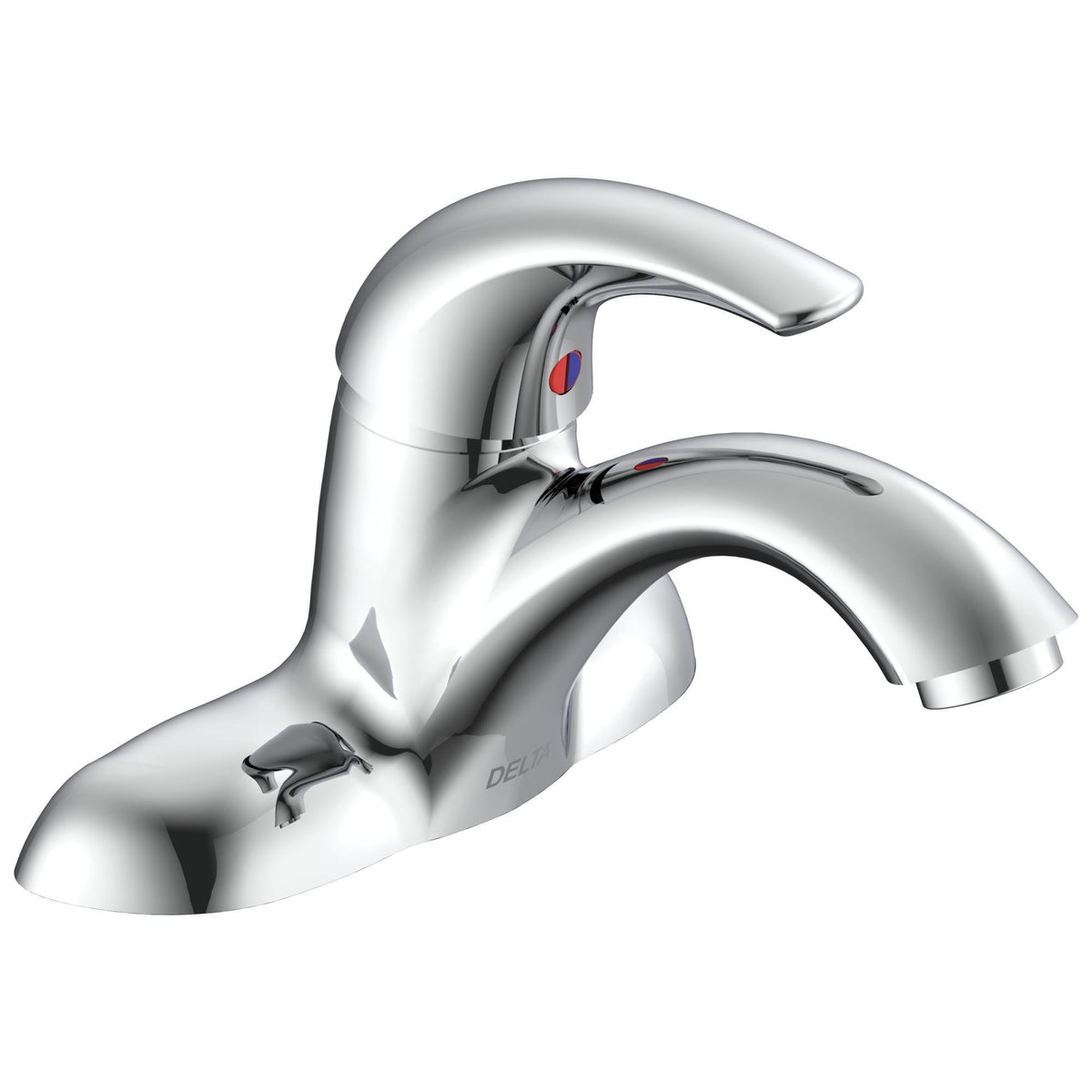 Commercial 22C041 TECK® Centerset Lavatory Faucet, Polished Chrome, 1 Handles, 1.5 gpm Flow Rate