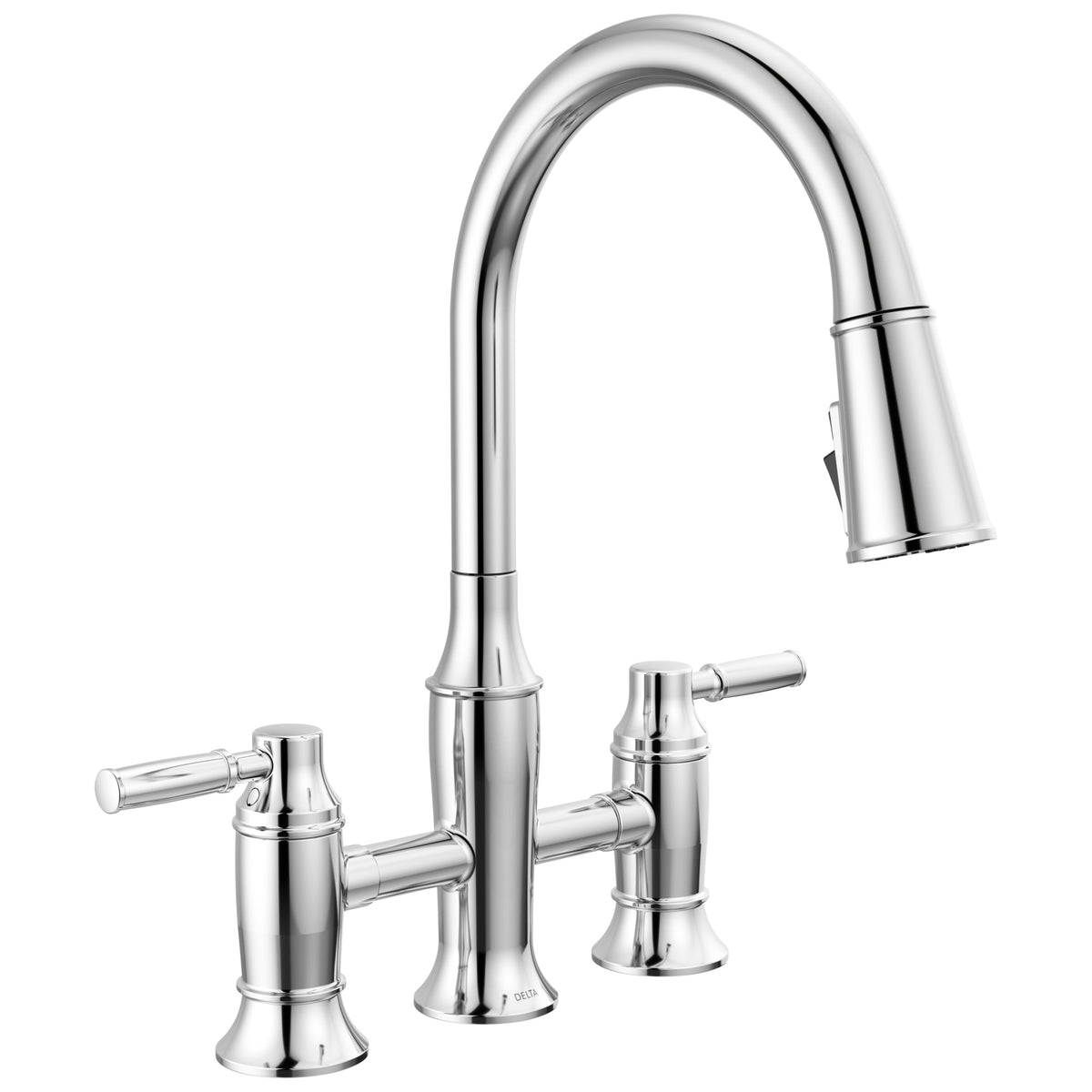 Renaldi - Soft Touch Bridge Kitchen Faucet - Chrome
