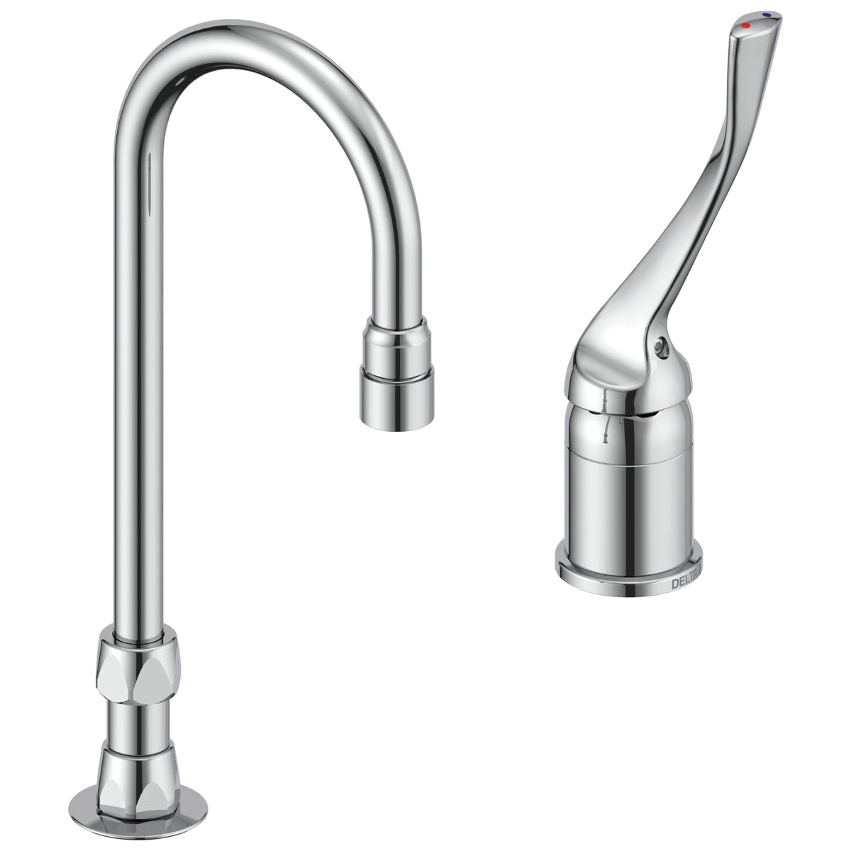 DELTA® TECK®, Commercial, 0.5 gpm Flow Rate, 4 to 16 in Center, Polished Chrome, 1 Handles, Import