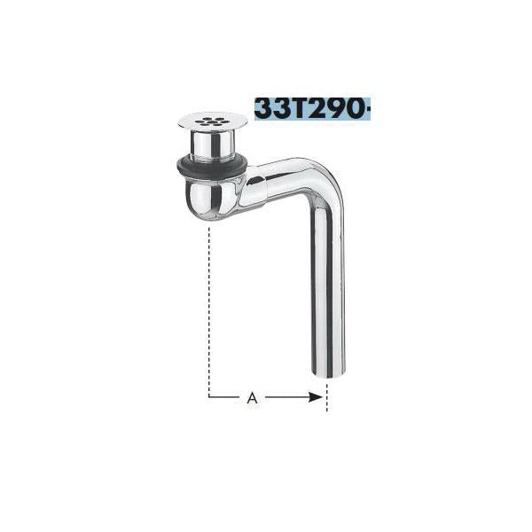 Commercial Teck® 33T290-1 Open Grid Wheelchair Lavatory Sink Waste, 1-1/4 in, 17 ga, 7 Hole Grid Pattern, Cast Brass, Import