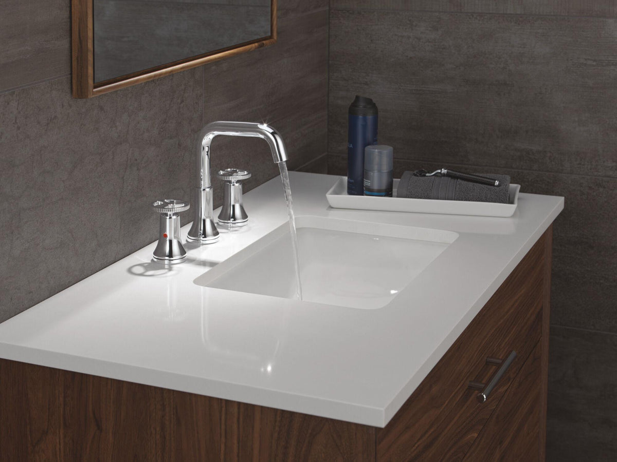 Trinsic - Widespread Bathroom Faucet - Pop-Up Drain