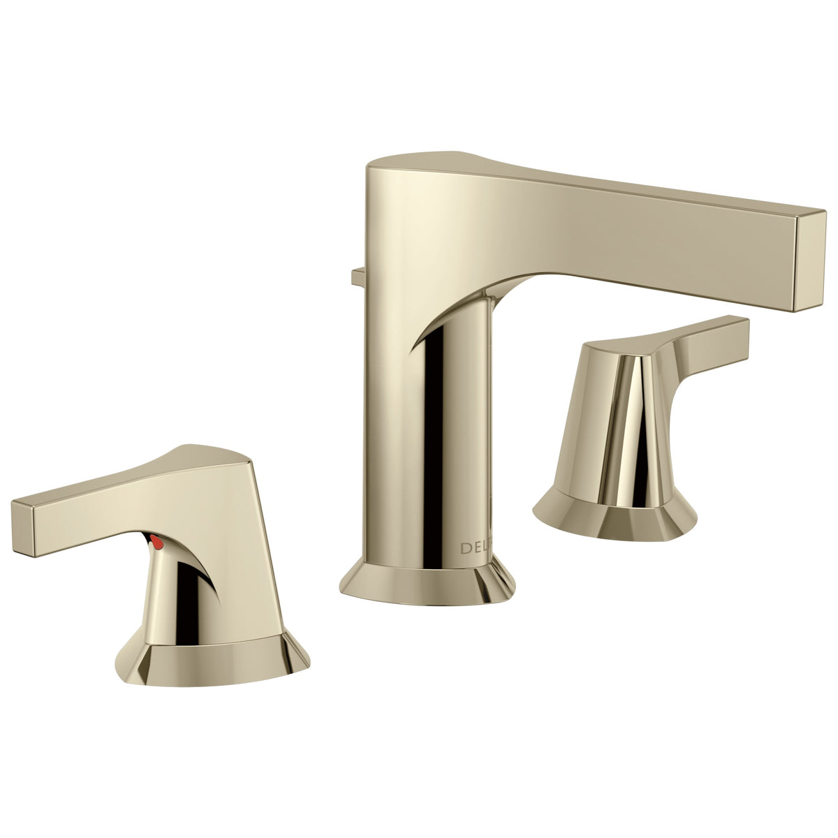 DELTA® Zura™, 1.2 gpm Flow Rate, 4-7/16 in H Spout, 4 to 16 in Center, 2 Handles, Metal Pop-Up Drain, Domestic