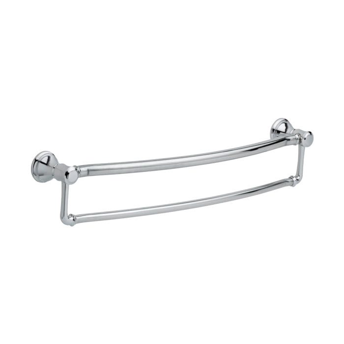 DELTA® 41319 Traditional Towel Bar With Assist Bar, Decor Assist™, 24 in L Bar, 4-3/8 in OAD x 5 in OAH, Stainless Steel, Polished Chrome, Import