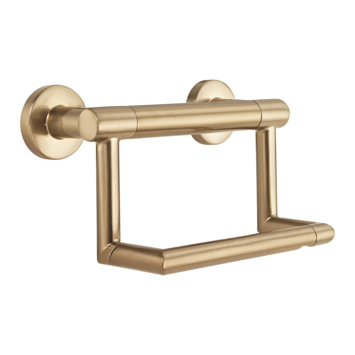 DELTA® 41550-CZ Decor Assist™ Contemporary Toilet Tissue Holder With Assist Bar, 300 lb Capacity, 4-1/2 in H, Brilliance® Champagne Bronze, Import
