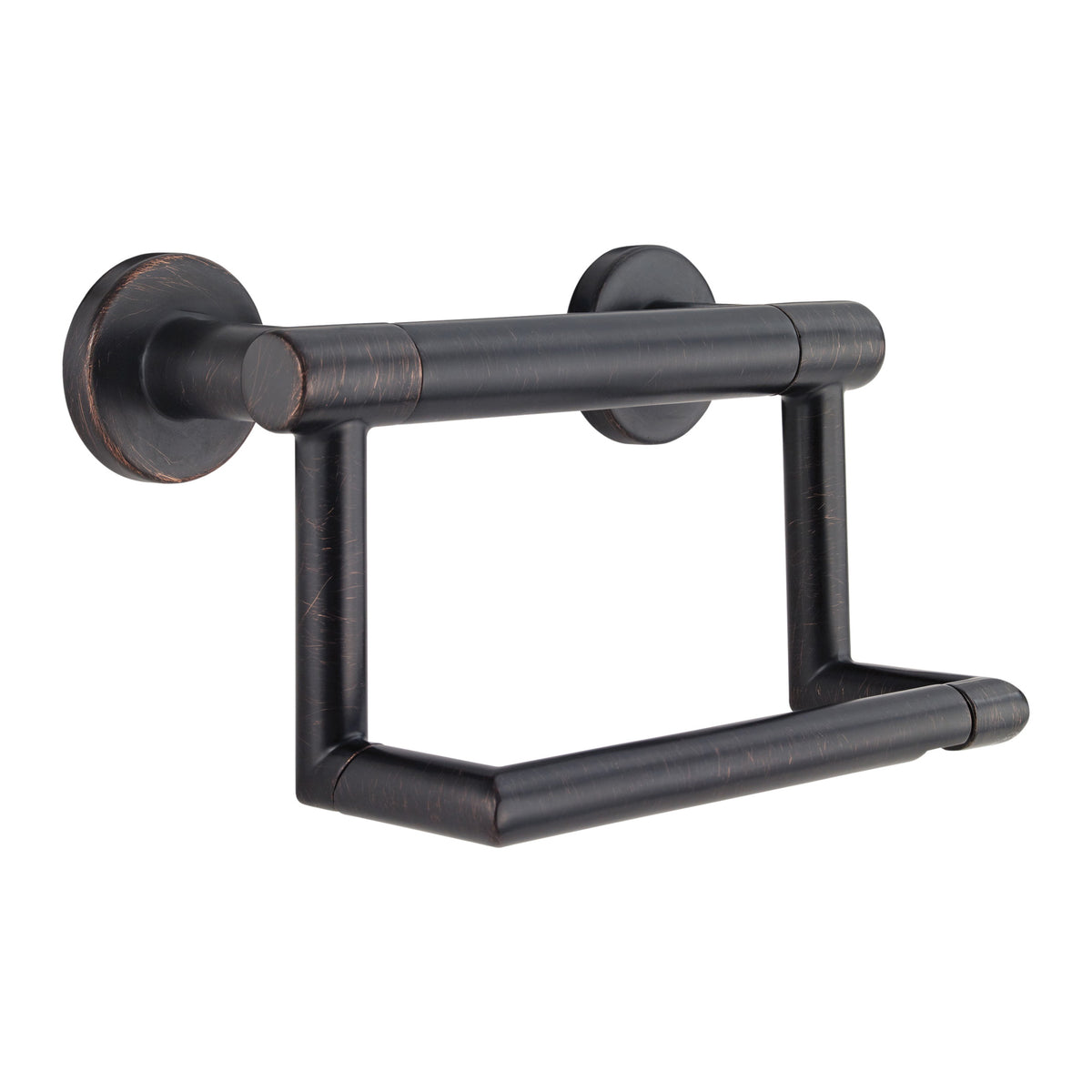 DELTA® 41550-RB Decor Assist™ Contemporary Toilet Tissue Holder With Assist Bar, 300 lb Capacity, 4-1/2 in H, Venetian Bronze, Import